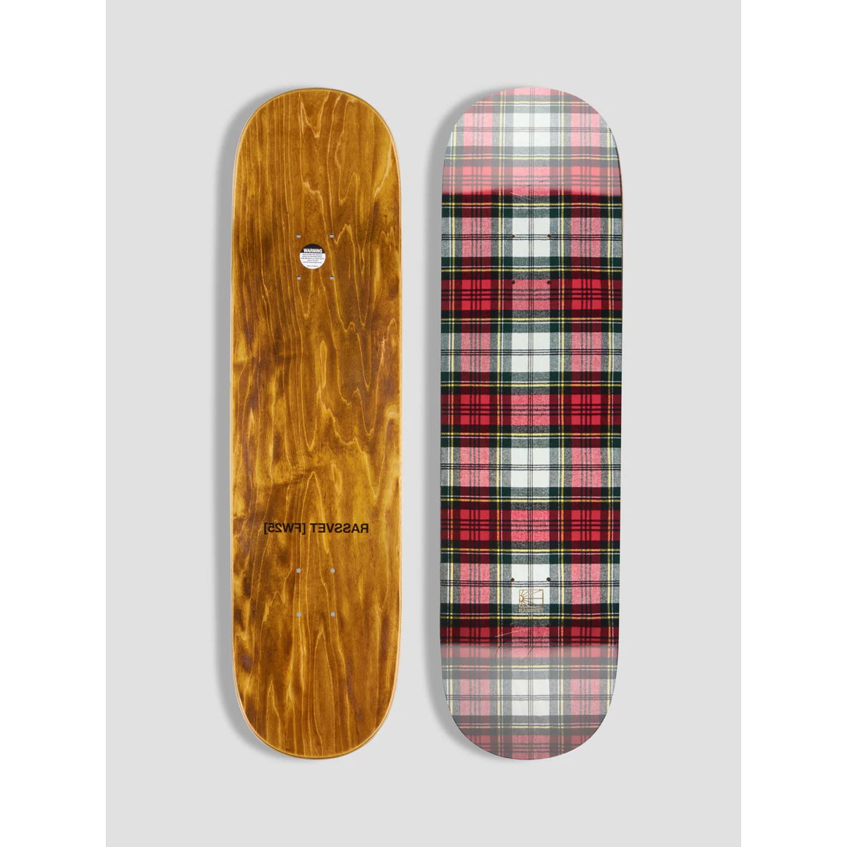 Plaid Collection Team Deck8.37 Skateboard, Schottenmuster