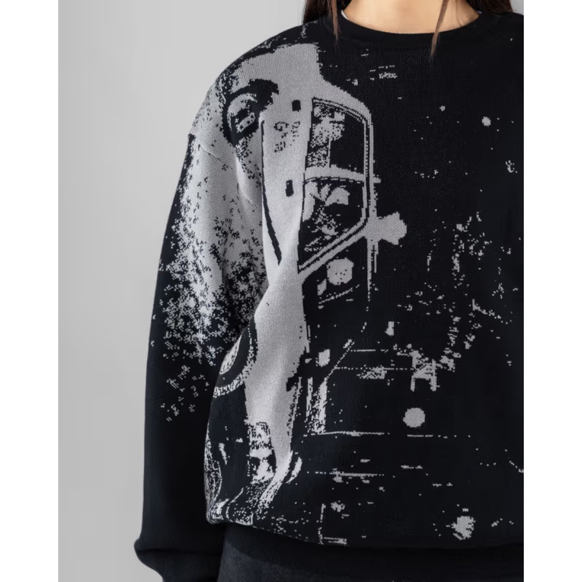 Jacquard Knit Sweater