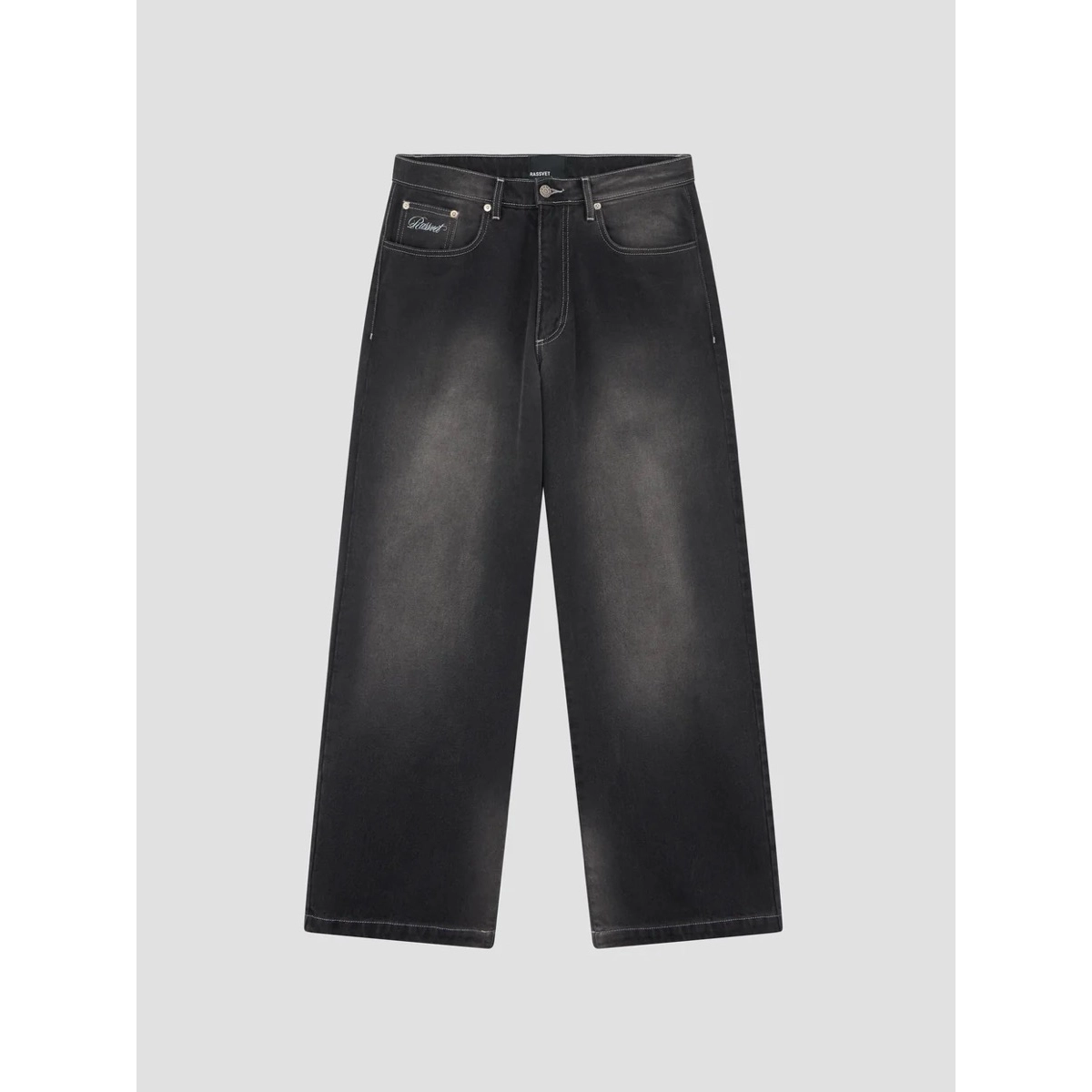 Spot Wash Baggy Denim Pants Spot Wash Baggy Denim Pants