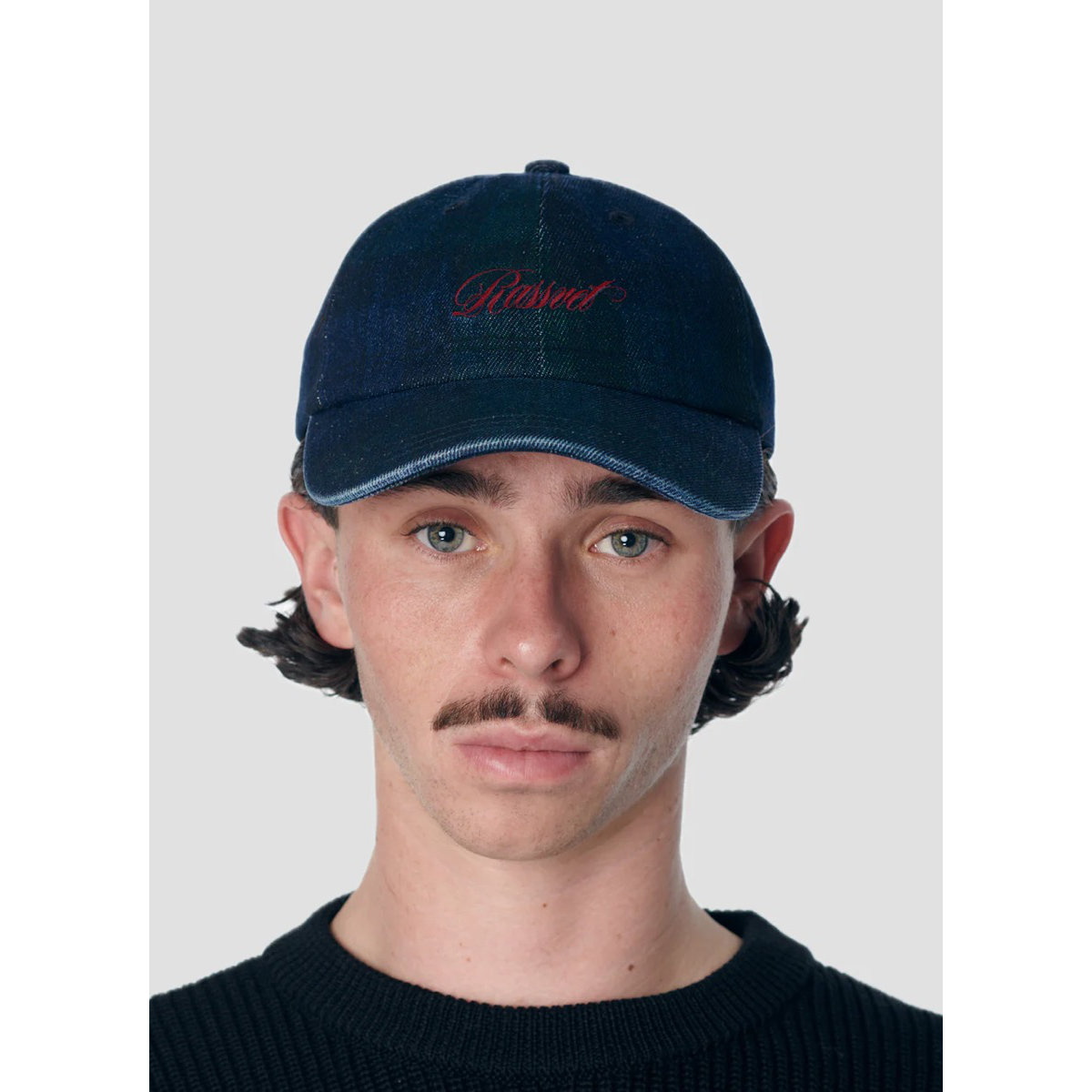 Denim 6 Panel Cap Baseball-Kappe, Mütze, Hut, Mann, Person